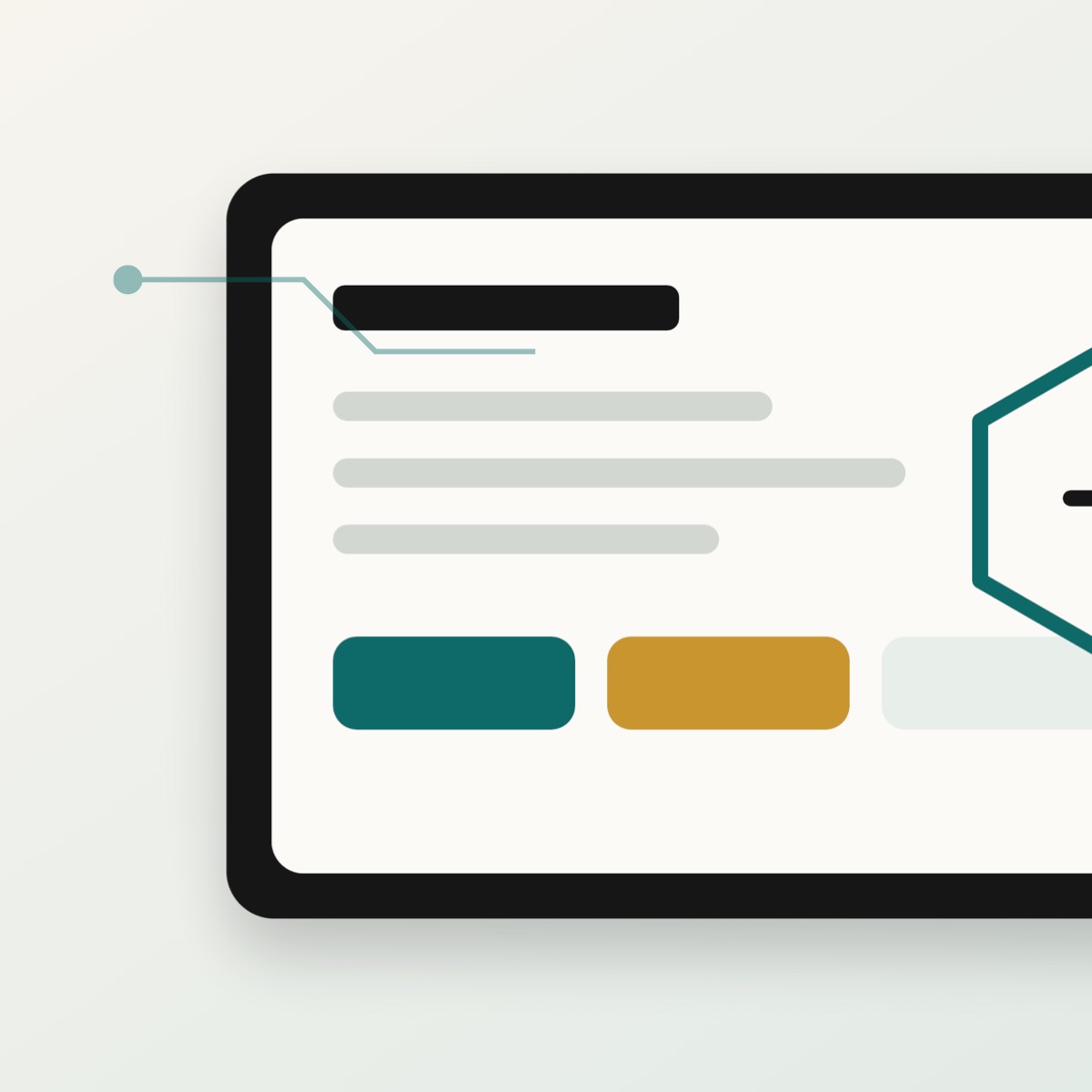 Security report interface visual